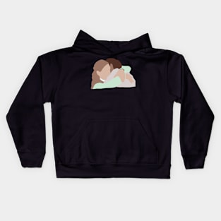 The office Jim and Pam hugging Kids Hoodie